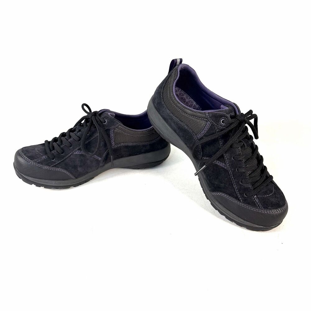 Dansko Paisley Waterproof Women's US 10 Wide EU 40 Black Suede Vibram Shoes